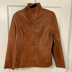 Cole Haan Tan Leather Women's Jacket